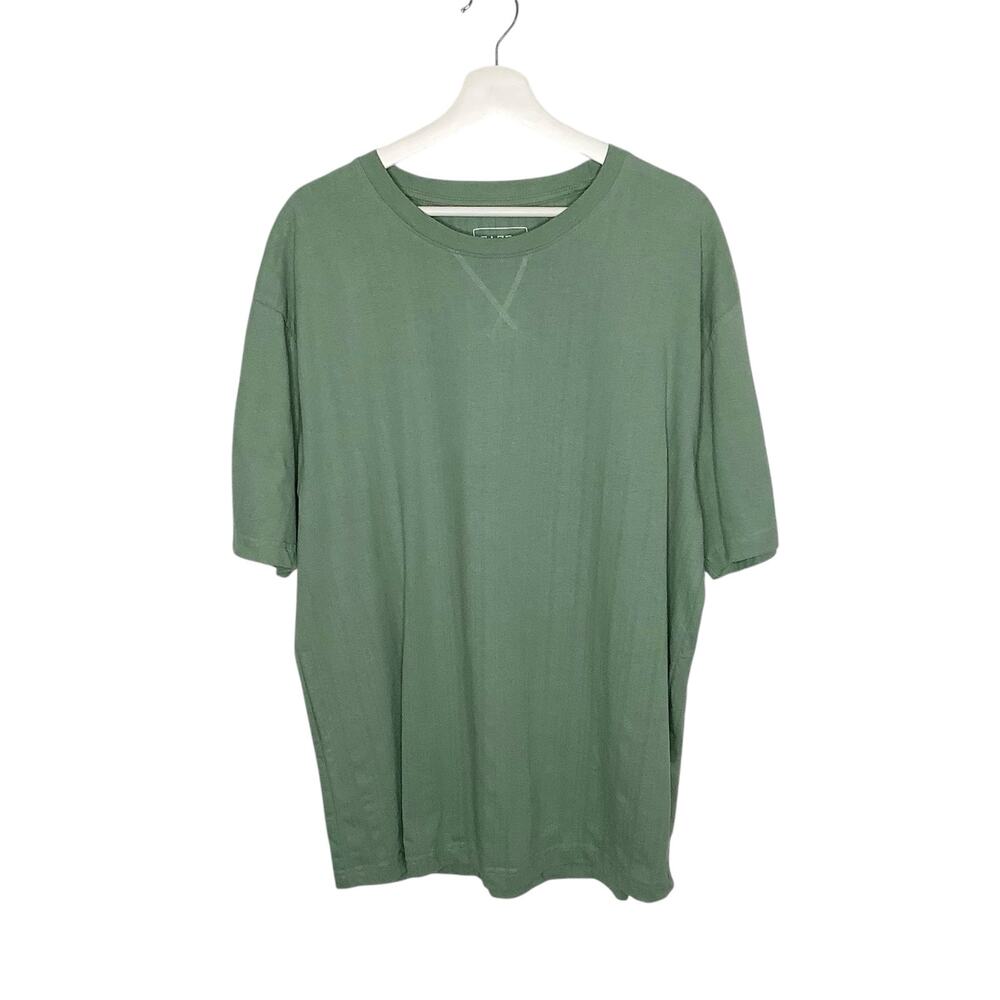 Faze 1 Green Solid Textured Striped Short Sleeve T-Shirt Large NWT